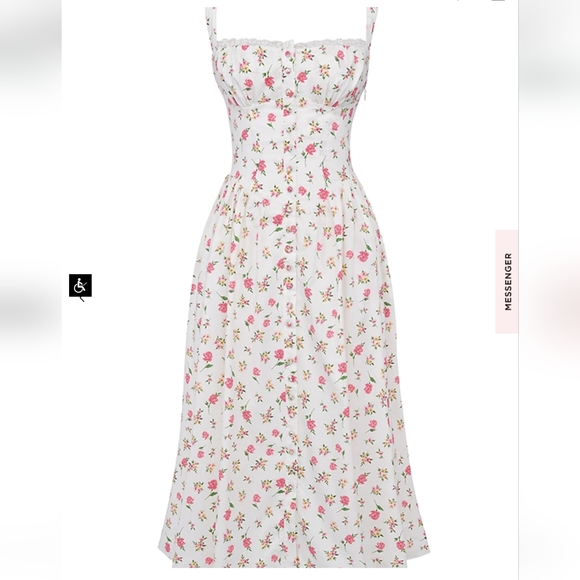 House of CB Tatiana Rose Print Midi Sundress - Picture 11 of 16